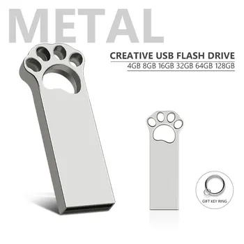 

USB stick With keychain pendrive 128GB 64GB 32GB USB Flash Drive 16GB pen drive 8GB flash usb memoria usb pc Free shiping
