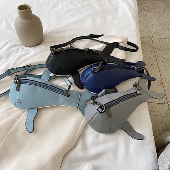 

Cute Whale Design Women Shoulder Bag New Handbags and Purse Cartoon Crossbody Bag for girls Personality Messenger Bag Bolsa