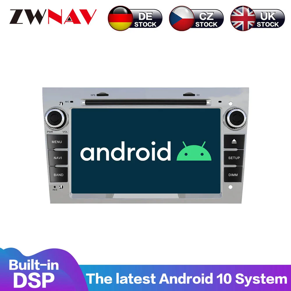 Dab Dvd Android 10 2 Din Lettore Gps Per Auto Per Opel Astra H J 2004 Vectra Vauxhall Antara Zafira Corsa C D Vivaro Meriva Vedente Radio