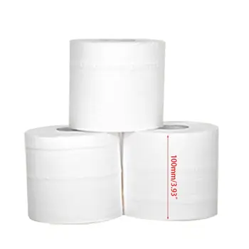 

10 Rolls Toilet Paper 4-Layers 270 Sheets Thickened Household Bath Tissue Towels
