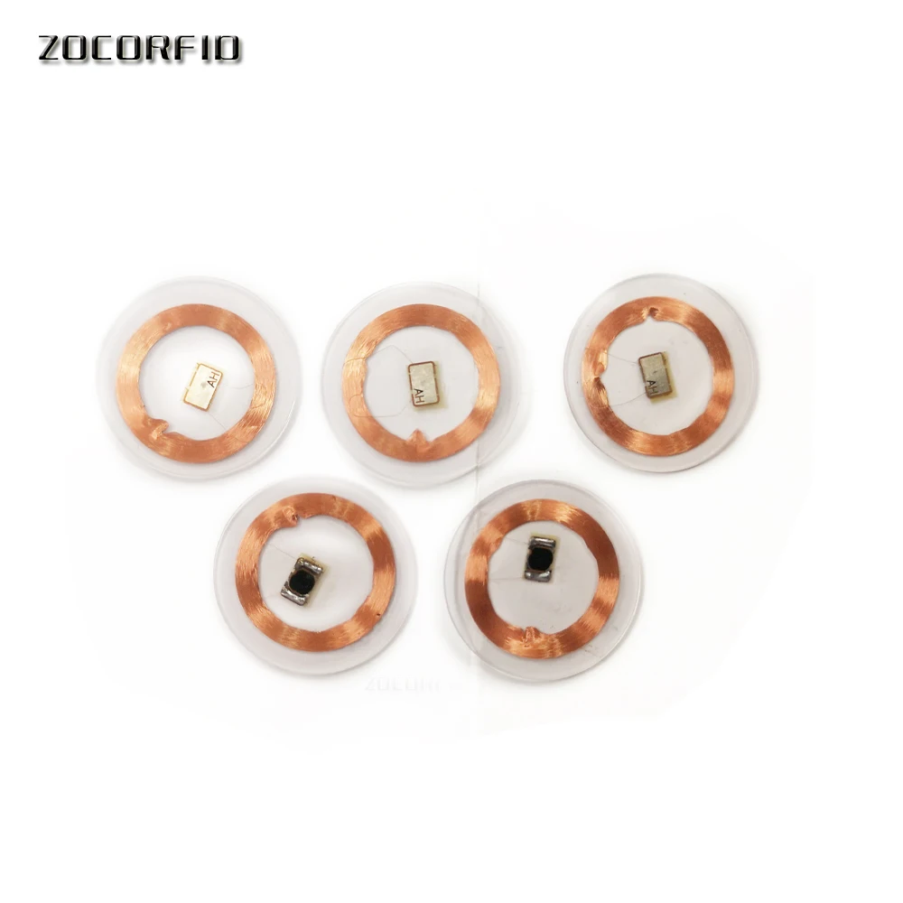 Tarjeta de moneda transparente RFID EM4100 TK4100, 125 khz, 25mm, tarjetas id-kaart para Control de acceso