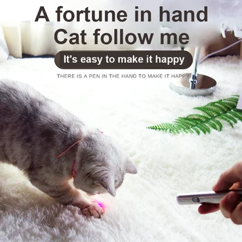 

2020 Pet Toy Funny Cat Stick Funny Cat Pen LED Pointer Pet Kitten Training Toy Light Pen Pet Interactive Funny Cat Toy