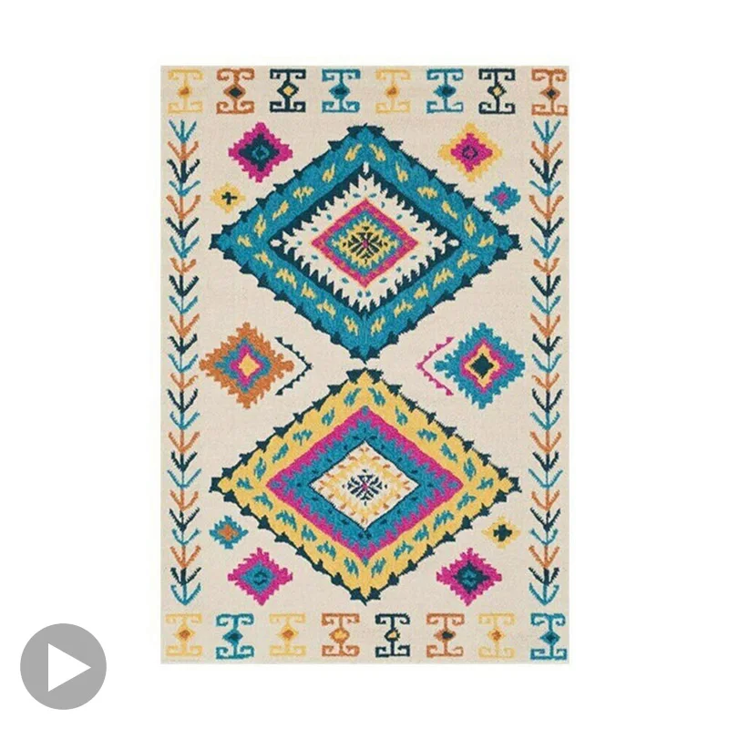 Europe Persian Classic Ethnic Carpets Living Room Antislip Rug Retro