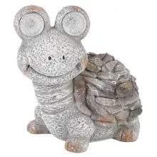 Дом Открытый солнечной энергии фигурка декоративный светильник черепаха из смолы орнамент для сада газон формы для статуй фигурка животного