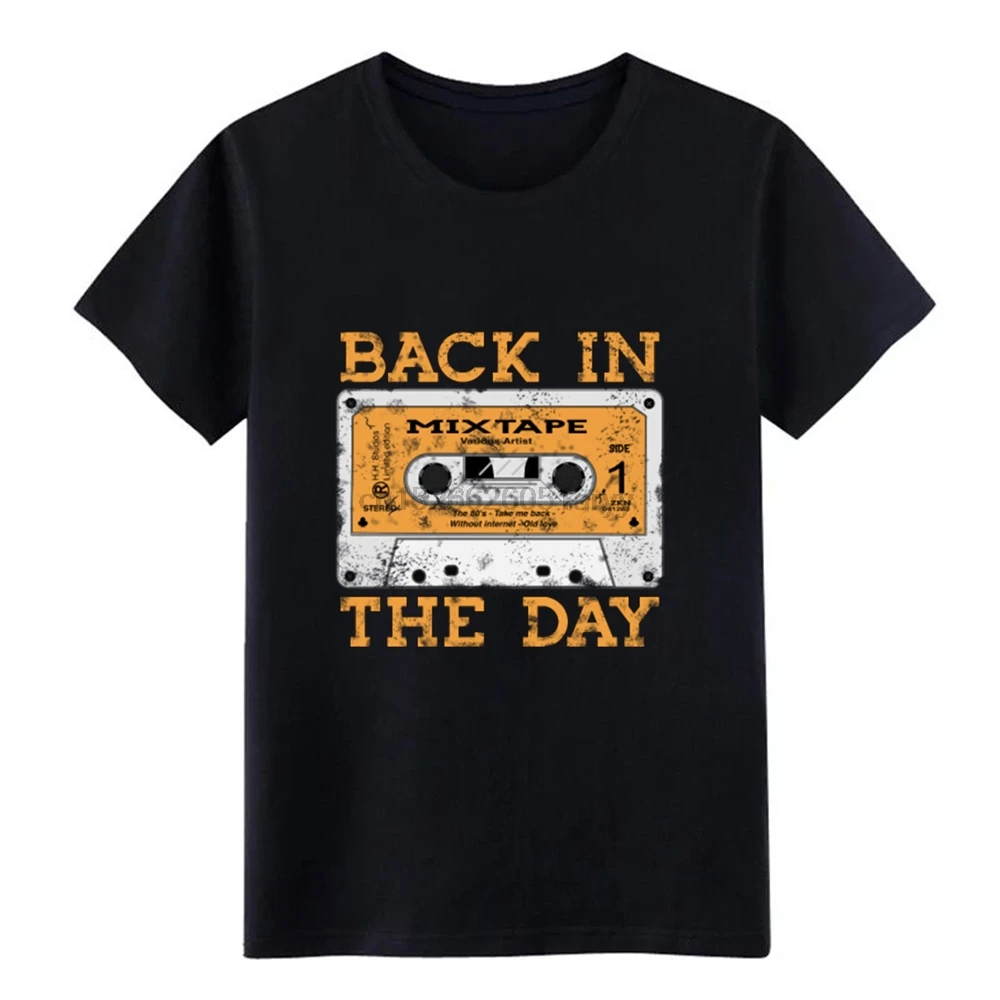 Мужская прикольная Классическая футболка с надписью Back in the Day 80 s 100% хлопок S-XXXL