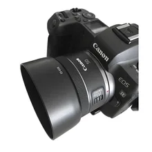 ES65B osłona obiektywu aparatu ES-65B parasol przeciwsłoneczny etui do aparatów Canon EOS R RP R5 R6 z RF 50mm F1 8 STM 43mm średnica soczewka filtra tanie tanio EINGCA CN (pochodzenie)