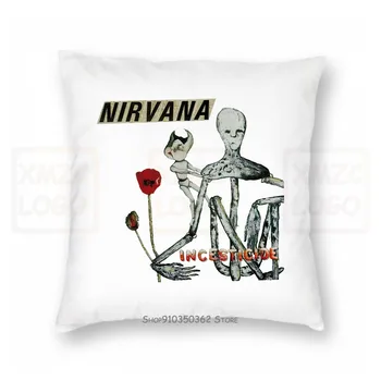 

Rare Vintage Pillow case Nirvana Incesticide Yes Kurt Cobain Women Men