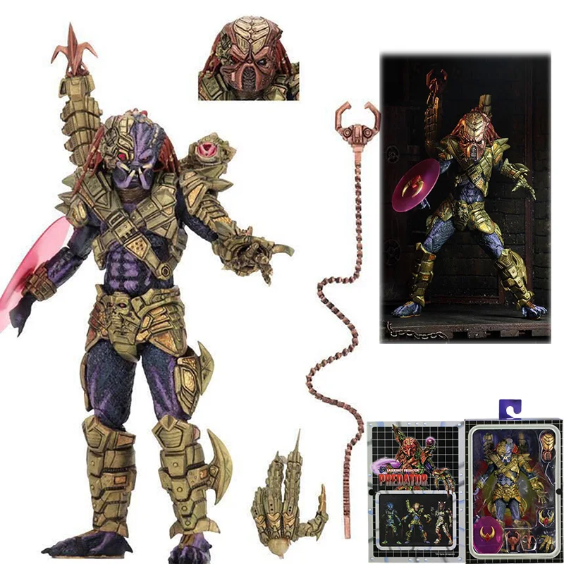 

NECA Original the Predator The Ultimate Alien Hunter with LED Trageting Eye Action Figure Model Toys Doll For Gift