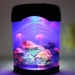 Новинка Светодиодный светильник Медуза аквариумная настольная лампа искусственная Медуза Декор для аквариума освещение аквариум