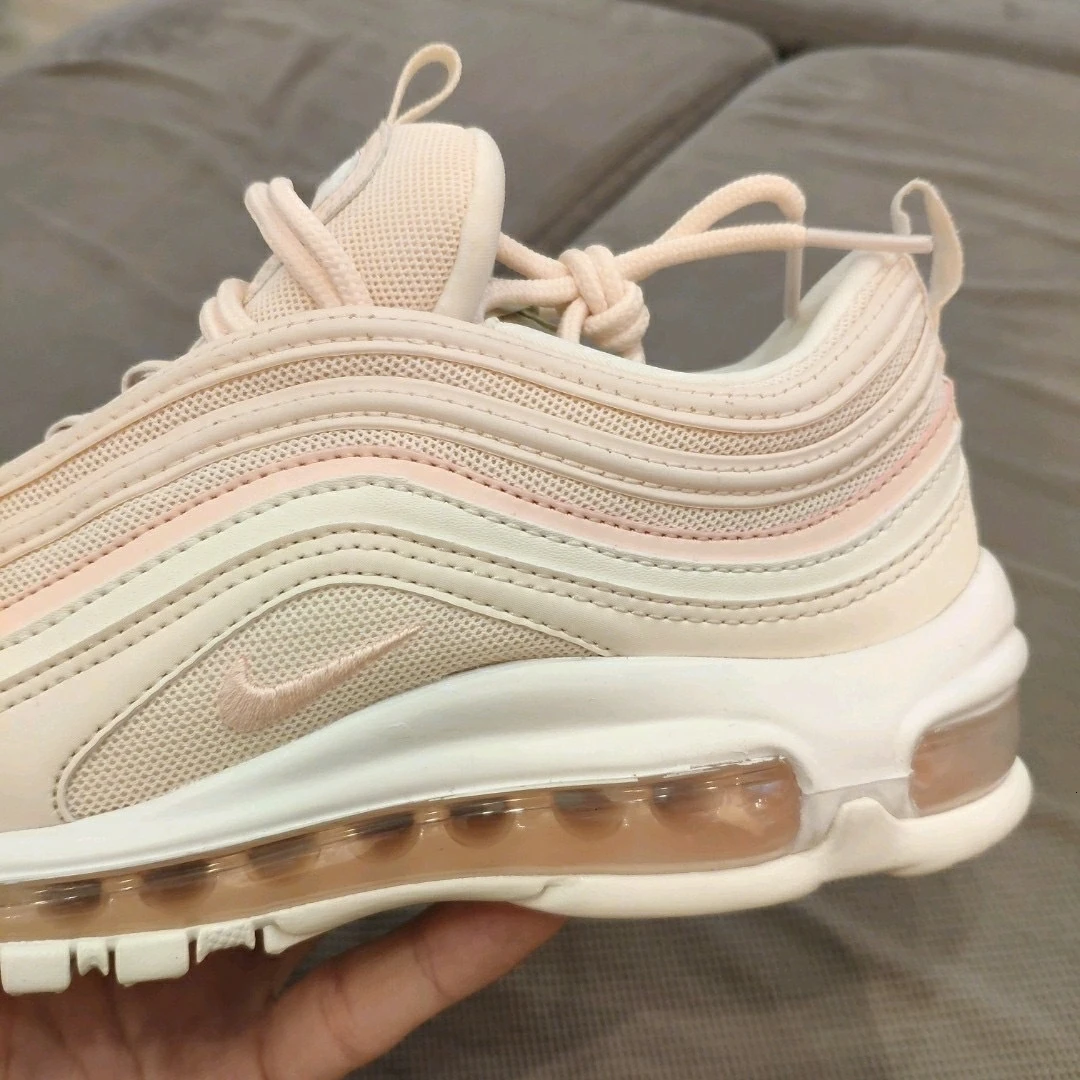 Nike Air Max 97 Новое поступление женские кроссовки для бега оранжевые кроссовки для отдыха с воздушной подушкой#921733-801