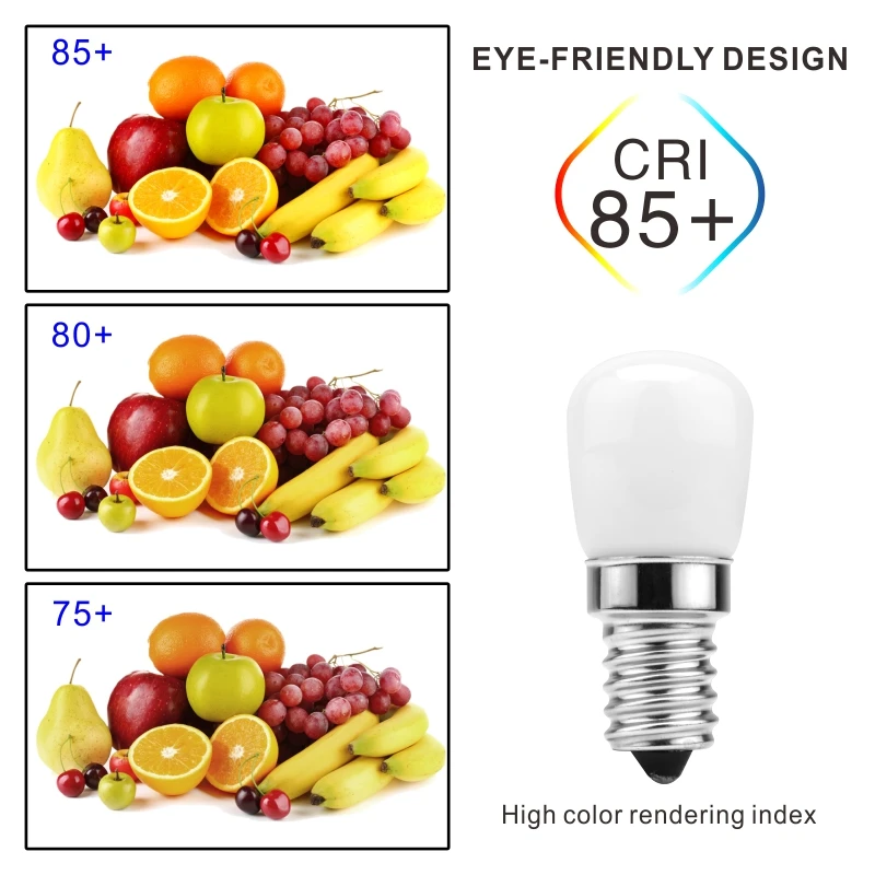 LED 냉장고 전구 E14 3W 냉장고 옥수수 전구, 220V LED 램프, 흰색/따뜻한 흰색 SMD2835, 할로겐 샹들리에 조명 교체, 2 개