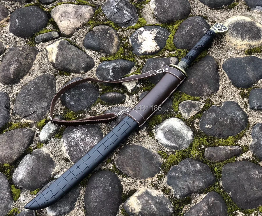 Chinese KungFu Broadsword Sword WuShu Da Dao Strong 1095 High Carbon Steel Sharp Outdoors/Hunting Fighting Knife Saber