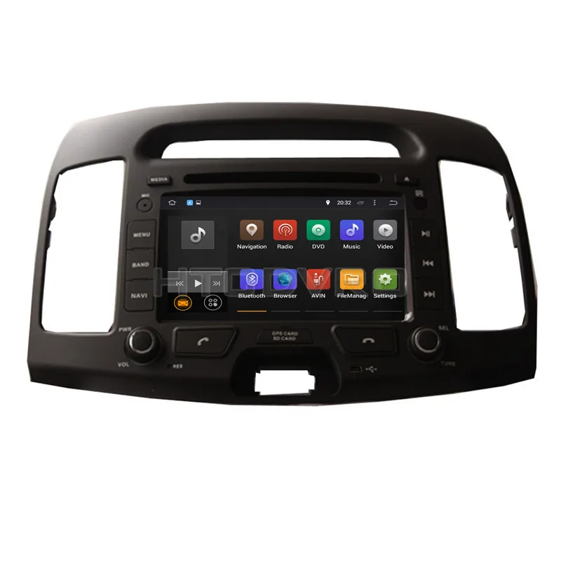 Автомобильный DVD плеер ymodbht 7 дюймов 4G 8 ядер Android 9 0 1 GPS для Hyundai Elantra 2007 2008 2009 2010 2011