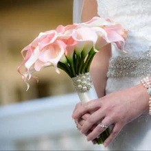 

Pink Picasso Calla Lilies Real Touch Flowers For Wedding Bouquets Centerpieces Bridal Bouquet Blush Pink Bouquets
