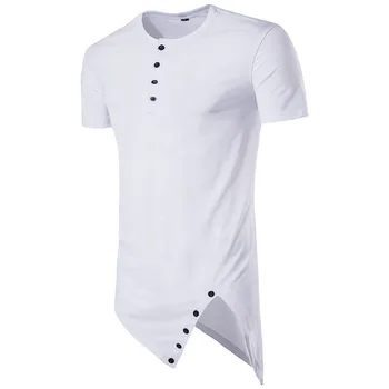 

10149-Summer young men's short-sleeved t-shirt round neck loose ice silk t-shirt