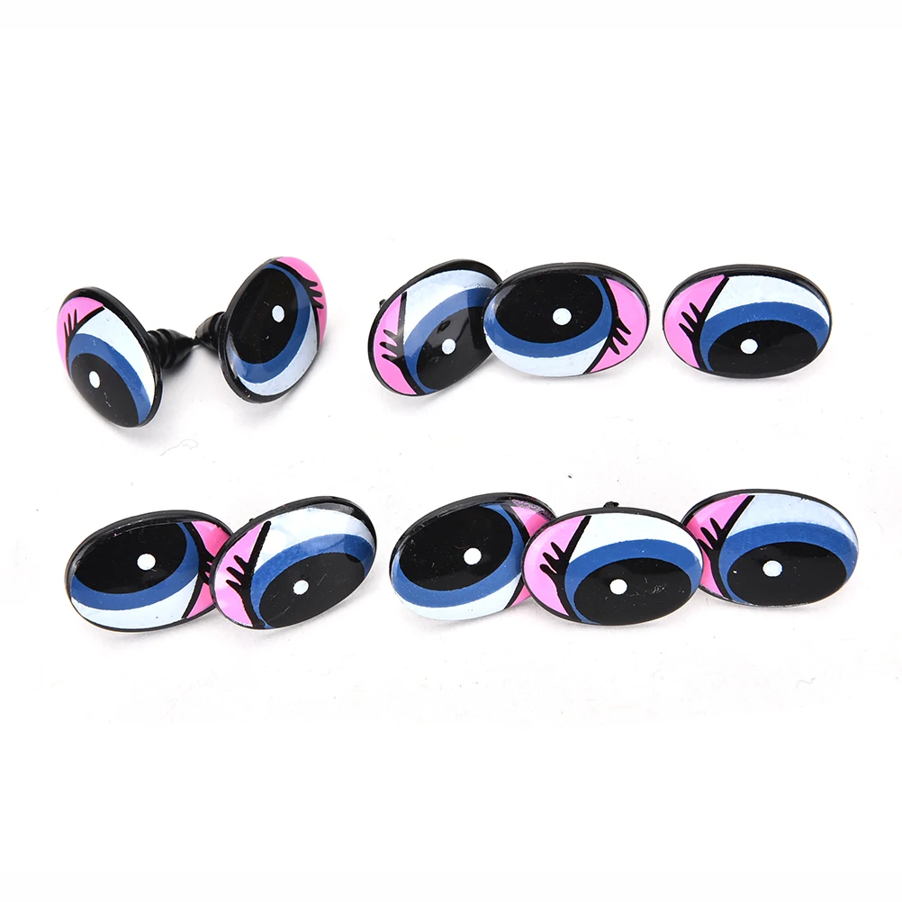 10pcs  Cartoon Eyes Safety Eyes  Handmade Plastic Doll Eye BeadsFor Toys  Doll Children DIY Dolls Stuffed Animal Crafts Puppet