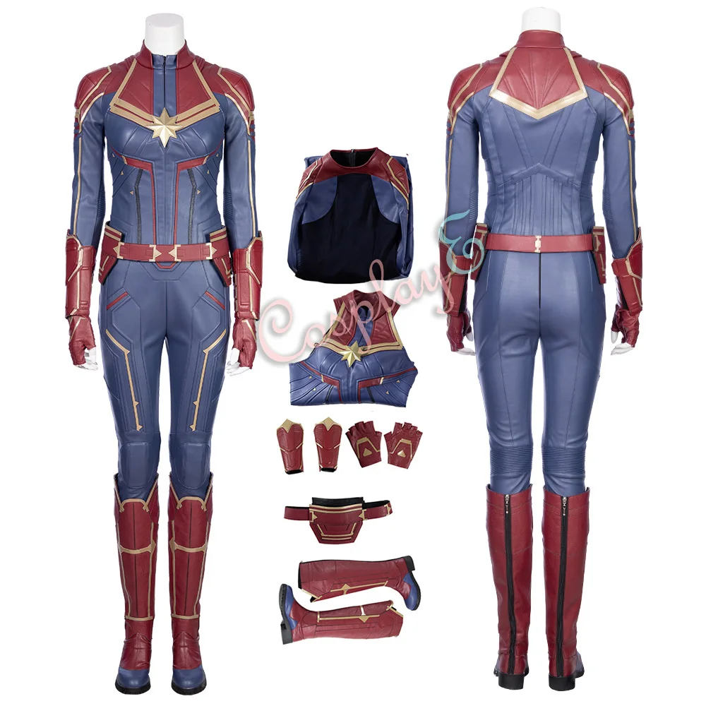 Костюм Марвел Капитан Марвел Косплей Carol Danvers Высокое качество Полный комплект