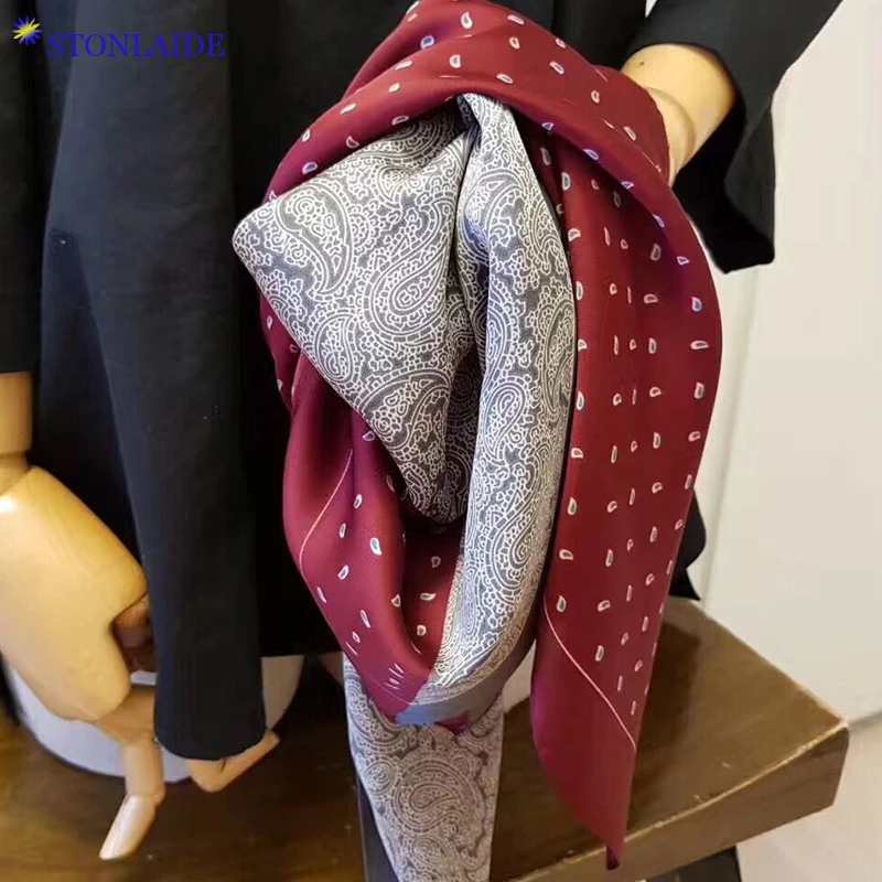 

NEW Korean Square Satin Silk Handkerchief For Women Clear Fashion Printing Neck Tie Scarf Womens Travel Scarfs 70X70CM Bandana