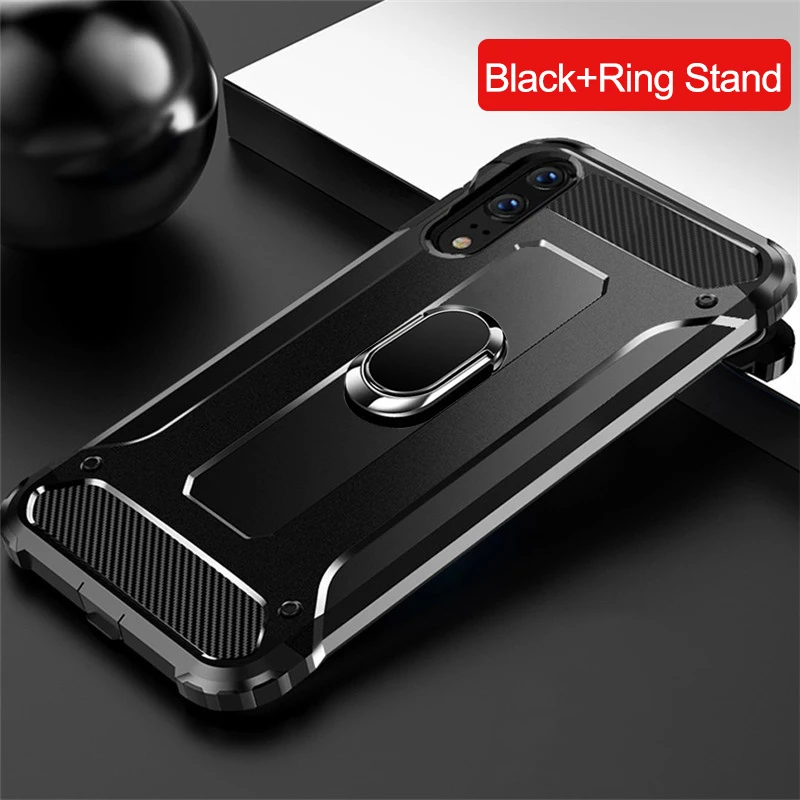 Black-ring stand set Авиации противоударный чехол с кольцом-подставкой Чехол для телефона для XiaoMi 9 8 SE Honor 8 Lite 6X6 Plus 5X 5S плюс 5C A2 F1 Note 2X3 2s Max мы собрали воедино 3 2 Чехол - Цвет: Black-ring stand set