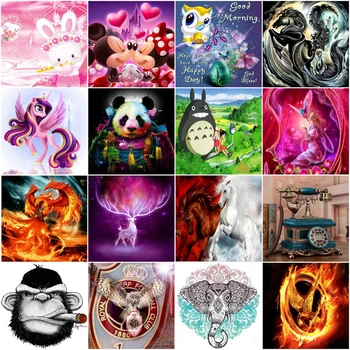 

5D DIY Diamond Painting Embroidery Landscape Wishing Bottle Rhinestone Beach Picture Home Gift...