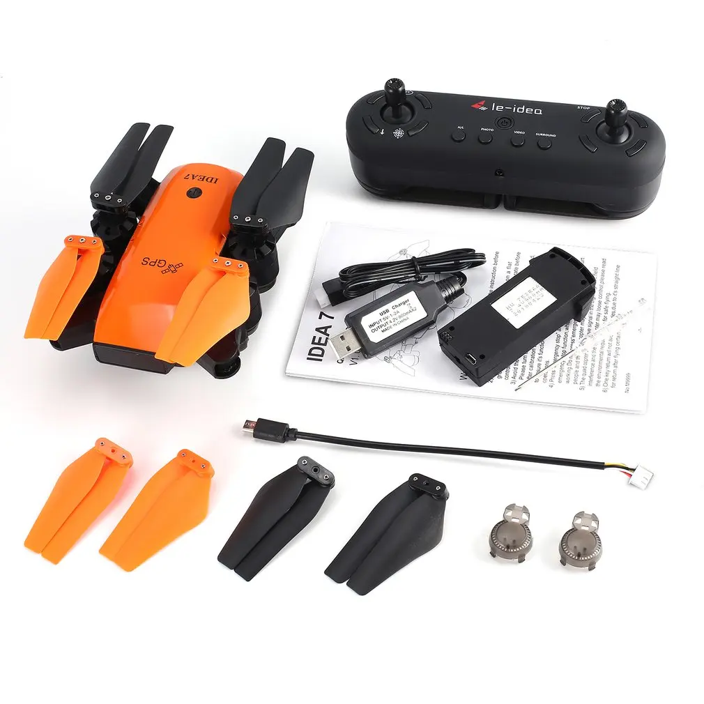

Le-idea IDEA7 RC Drone 2.4G GPS Foldable Quadcopter with 720P Wide Angle Wifi Camera Altitude Hold Headless One Key Return HOT!