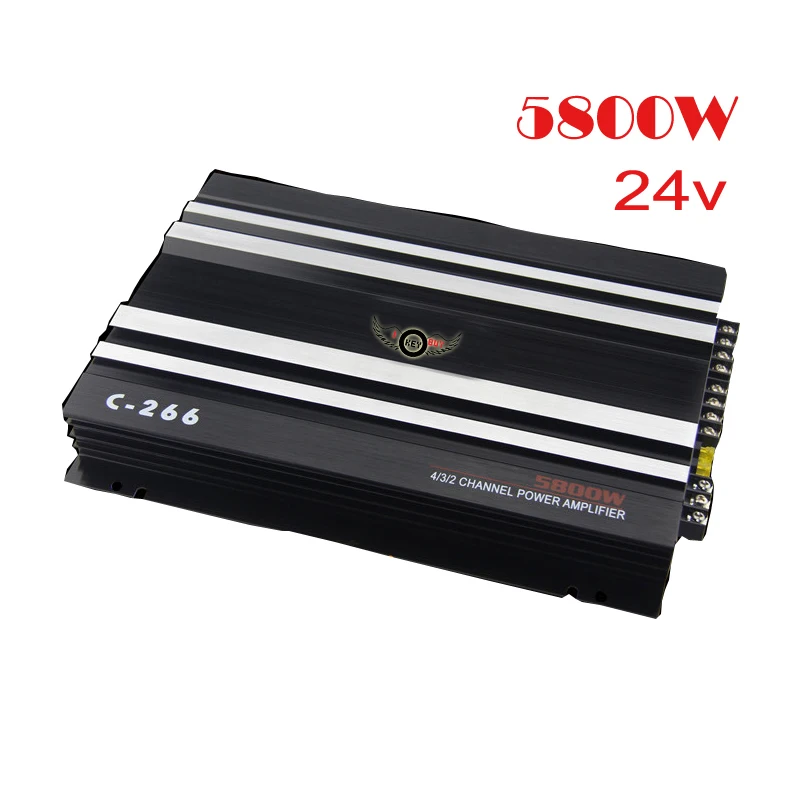 

4pcs/lot 4 Channel 24V Car Amplifier Vehicle Van Power Stereo Amp Push Subwoofer And Speaker Booster Wholesale Accessory