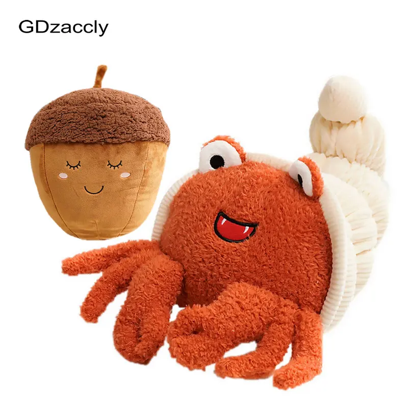 Cute Family Hermit Crab Plush Doll toy Stuffed Smile Cloud pillow seafood chestnut Poached egg Toast bread Food Plush Food Toys new spy x family beans collection anya forger plush japan 16cm