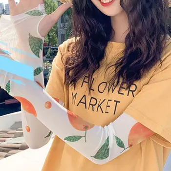 

Printing Ice Sleeves Sunscreen Outdoor Long Section Summer Arm Protection Arm Sleeves Sleeves