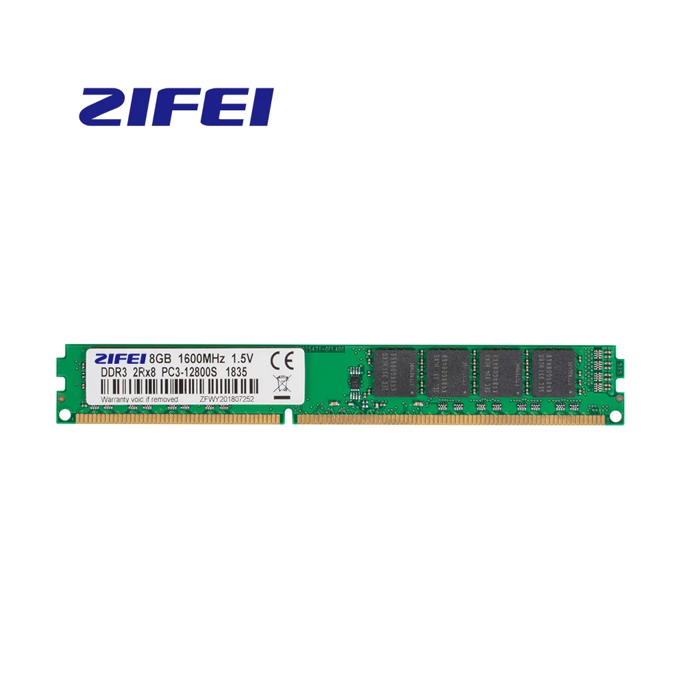 ZiFei оперативная память DDR3 16 Гб(8 Гб* 2 шт.) 1333 МГц 1600 МГц 1866 МГц 240Pin LO-DIMM память для настольных компьютеров полностью совместима с Intel и AMD