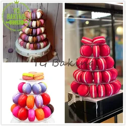 4/6 Layer Macarons Display Tower Wedding Fondant Cake Decorating Supplies PVC Macaron Tower Stand Fondant Kitchen Cake Tool