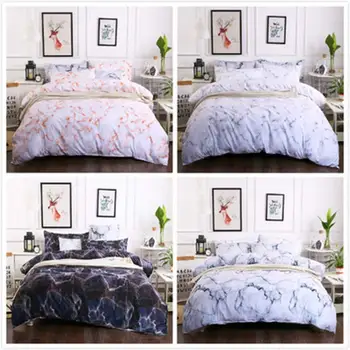 

3Pcs Nordics 3D Marble Bedding Set 172x218cm/228x228cm/259x229cm Quilt Cover Comforter Bedding Sets
