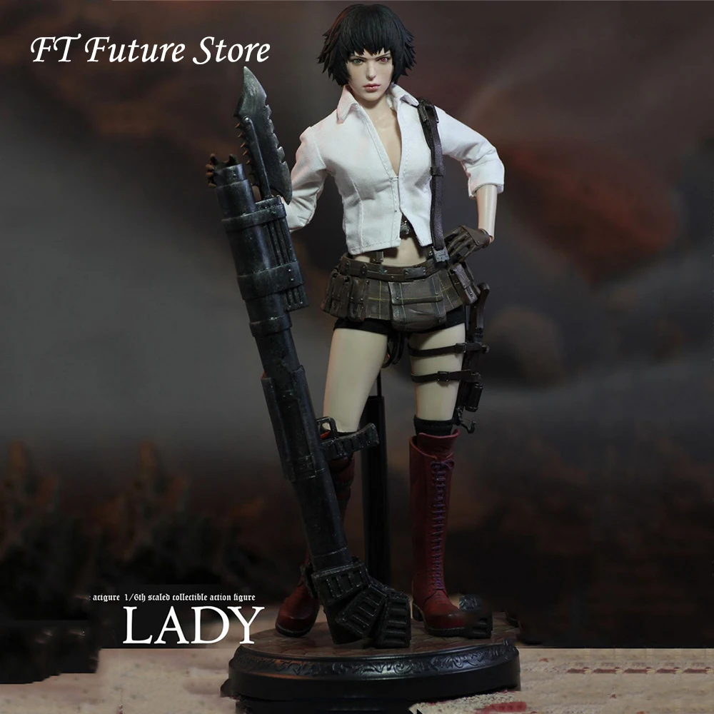 

Collectible In Stock DMC302 1/6 Scale LADY DMC III Full Set Action Figure Head Body Clothes Model for Fans Gifts