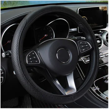 

Universal Leather Car Steering Wheel Cover for toyota auris reno megane 2 focus kia sportage 3 grand vitara kia rio