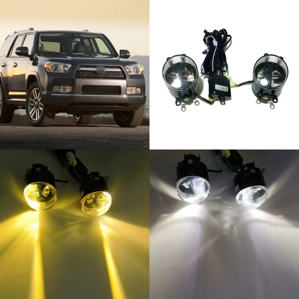 Июля King 24 Вт бифокальный противотуманный фонарь чехол для Toyota 4runner 2010-2014 6000 K