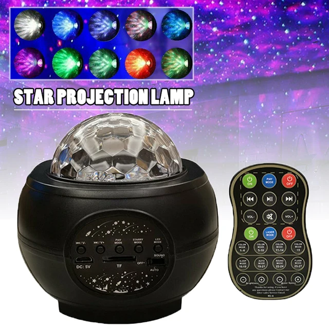 Projecteur LED avec télécommande et lecteur de musique USB, luminaire  décoratif d'intérieur, idéal pour la chambre à coucher, la galaxie, les  vagues de l'océan - AliExpress