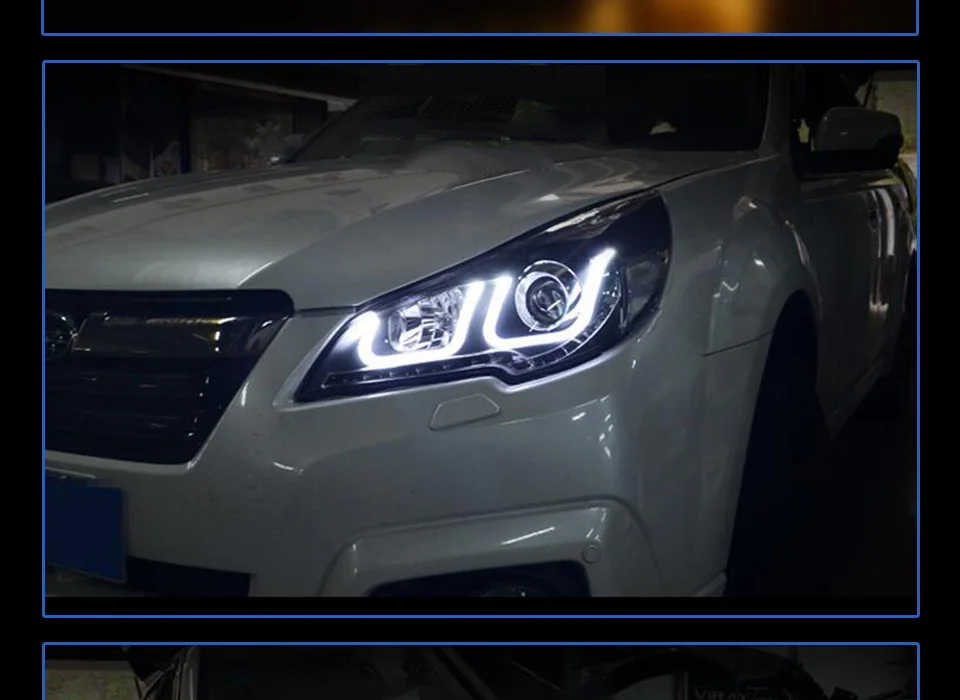 Головной фонарь для автомобиля Sabaru Legacy 2010- Outback головной светильник s противотуманный светильник s дневной ходовой светильник DRL H7 светодиодный Биксеноновая лампа автомобильные аксессуары