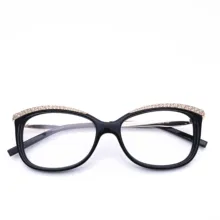 Belight, брендовые оптические женские Стразы в форме кошки, оправа для очков, дизайнерские оптические очки, модные очки по рецепту, 342