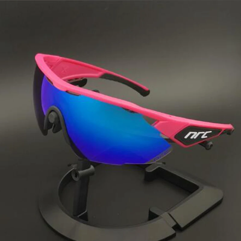 NRC, 3 линзы, UV400, солнцезащитные очки для велоспорта, TR90, спортивные, велосипедные очки, MTB, горный велосипед, рыбалка, Пешие прогулки, очки для верховой езды - Цвет: 14