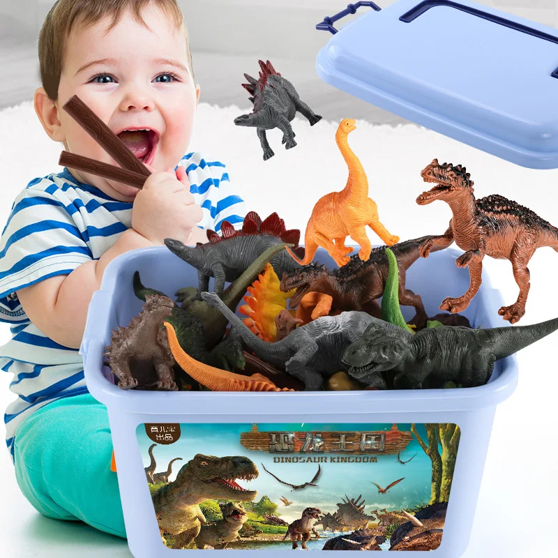 Дети xiao tao zhuang модель сад динозавр Су Цзяо Ван с T-Rex модель мальчик пластик 7
