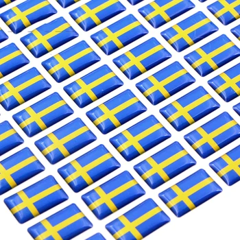 

Car styling motorcycle Swedish flag Steering wheel 3D Epoxy Car fit for Volvo V40 V60 S60L Shield Car Sticker Emblem Accessories