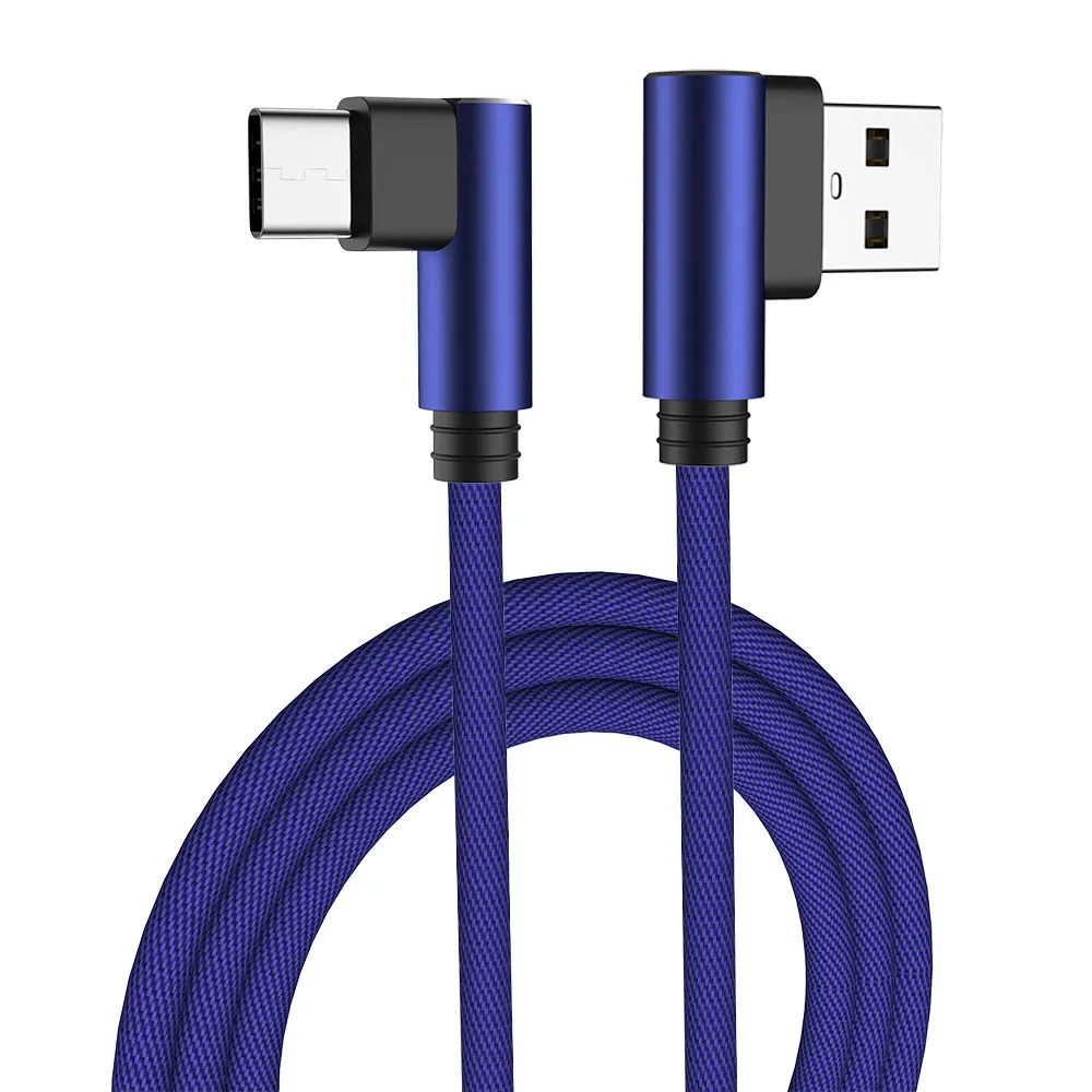 MUSTTRUE USB Cable Type C Cable for Samsung a50 a70 Xiaomi mi9 pro Huawei p30 lite Charging Cable USB-C Mobile Phone Type-c Wire - Цвет: Blue
