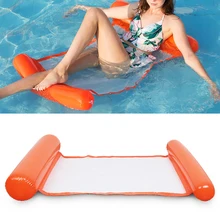 New Air Mattress Foldable Swimming Pool Beach Inflatable Float Ring Cushion Bed Lounge Chair Mattress Water Sport Super Buoyancy