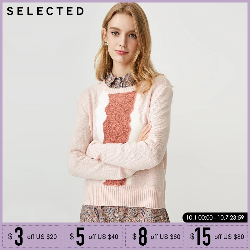 

SELECTED New Woman Wool Round-collar Knitted Sweater| 418413503