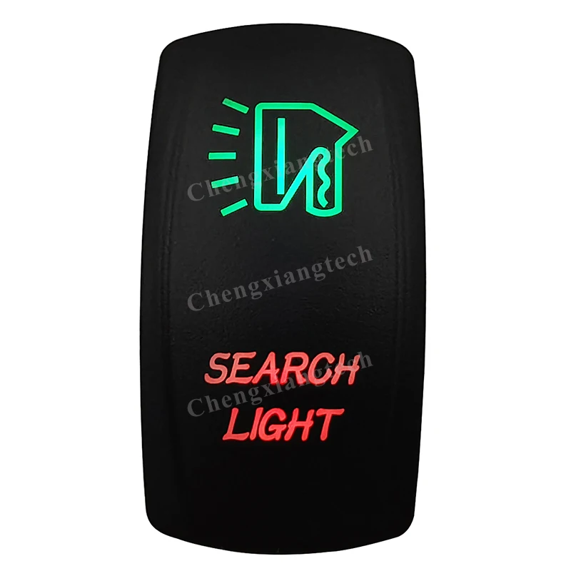 12V Verde E Rosso Led Interruttore A Bilanciere Luce Di Ricerca 5Pin Spst On Off Per Barca Auto Carling Arb Narva Rav4 Wd Hella Contura 4X4