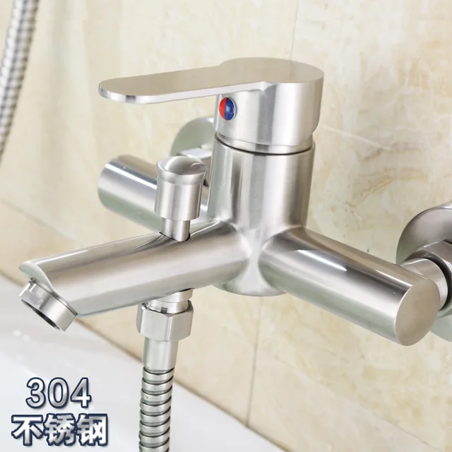 $US $23.89  304 Stainless Steel Pearl Triple Pulling Taken off the Water Shower Mixing Valve Bathtub Faucet Man