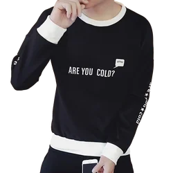 Camiseta deportiva de manga larga para hombre, y cuello redondo Sudadera con capucha, ropa de moda para otoño e invierno, novedad de 2021, envío gratis