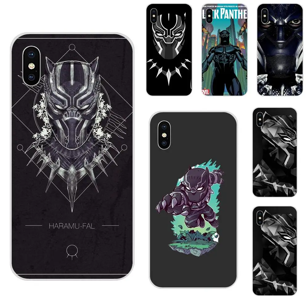 Комиксы Marvel черные Пантеры защитная пленка из термополиуретана для Apple iPhone 4 4s 5 5C