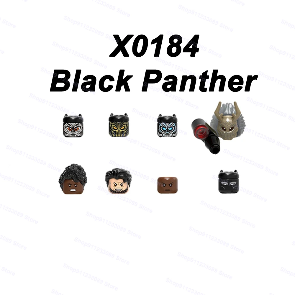 X0184 8pcs/set Black Panther series Assemble Building Blocks Bricks Superhero Model Figures Toys Children Gifts | Игрушки и хобби