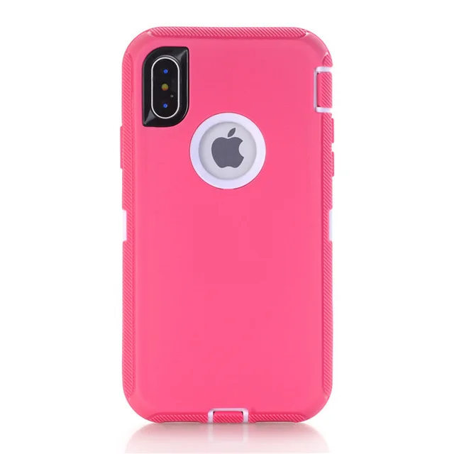 pink white Защитный противоударный чехол Aqua для iPhone X, XS, MAX, XR, 6, 6 S, 7, 8 Plus, 11 Pro, Max, чехол-кобура с зажимом для ремня, защитный чехол - Цвет: pink white