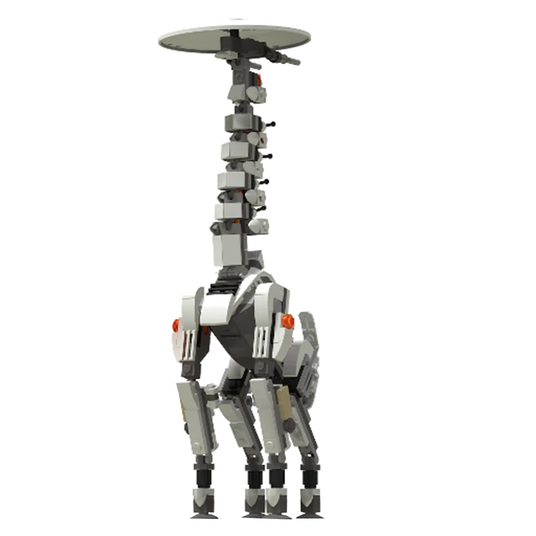 

210Pcs STEM MOC Biomechanical Long-necked Robot Bricks Small Particle Building Blocks STEM Toy Set